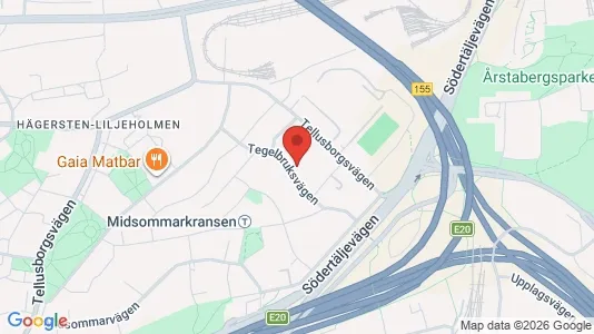 Apartments for rent i Stockholm South - kort over placeringen