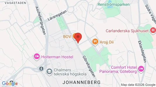 Apartments for rent i Johanneberg - kort over placeringen