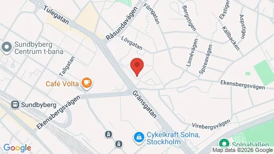 Apartments for rent i Solna - kort over placeringen