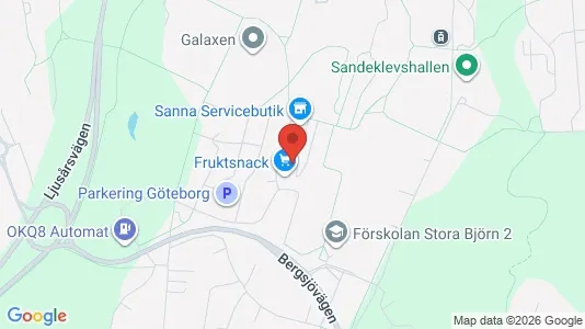 Apartments for rent i Gothenburg East - kort over placeringen