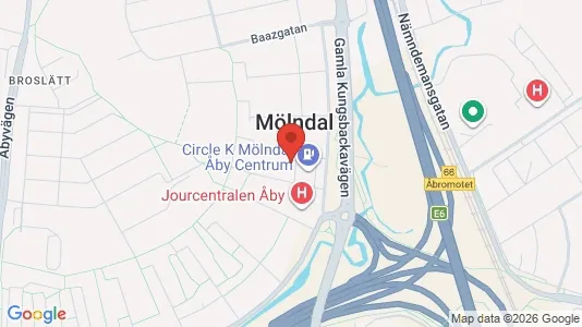 Apartments for rent i Mölndal - kort over placeringen