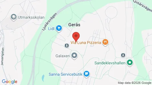 Apartments for rent i Gothenburg East - kort over placeringen