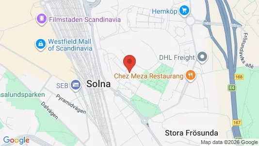Apartments for rent i Solna - kort over placeringen
