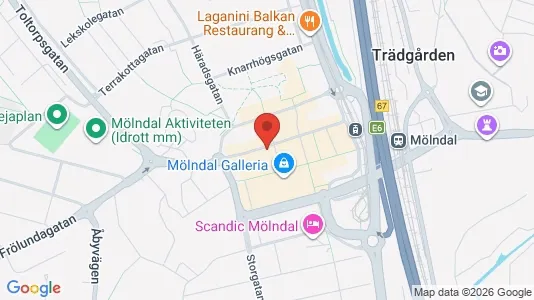 Apartments for rent i Mölndal - kort over placeringen
