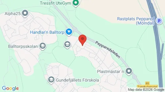 Apartments for rent i Mölndal - kort over placeringen