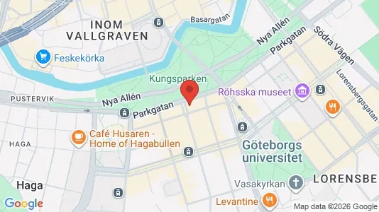 Apartments for rent i Gothenburg City Centre - kort over placeringen