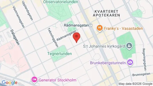 Apartments for rent i Vasastan - kort over placeringen