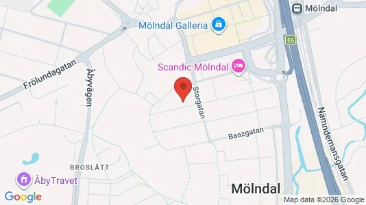 Apartments for rent i Mölndal - kort over placeringen