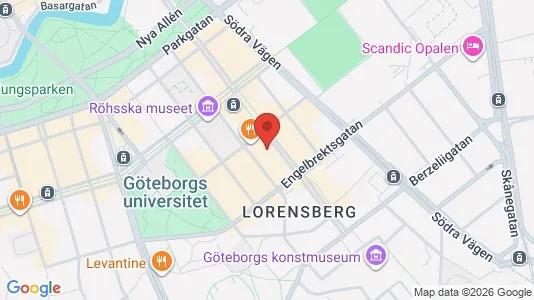Apartments for rent i Gothenburg City Centre - kort over placeringen