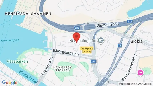 Apartments for rent i Hammarbyhamnen - kort over placeringen