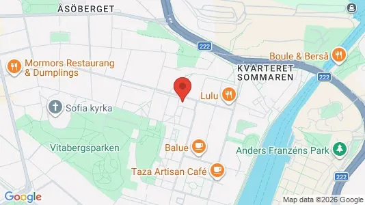 Apartments for rent i Södermalm - kort over placeringen