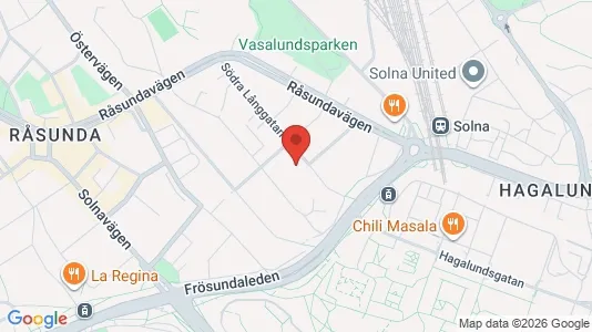Apartments for rent i Solna - kort over placeringen