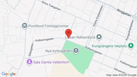 Apartments for rent i Sala - kort over placeringen