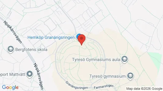 Apartments for rent i Tyresö - kort over placeringen