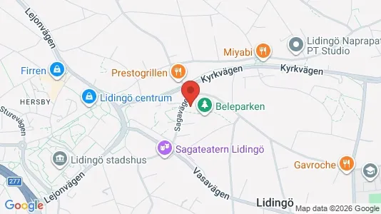 Apartments for rent i Lidingö - kort over placeringen