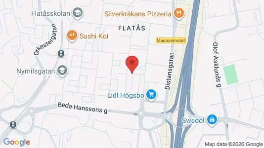 Apartments for rent i Askim-Frölunda-Högsbo - kort over placeringen