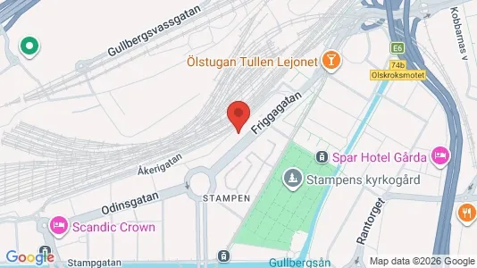 Apartments for rent i Gothenburg City Centre - kort over placeringen