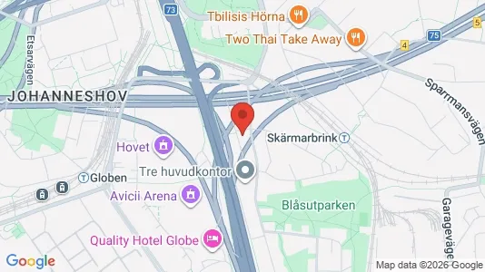 Apartments for rent i Stockholm South - kort over placeringen