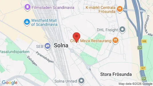 Apartments for rent i Solna - kort over placeringen