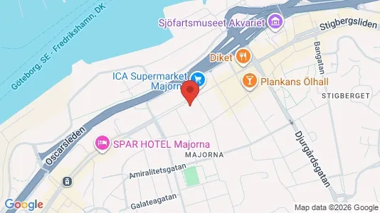 Apartments for rent i Majorna-Linné - kort over placeringen