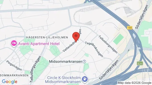 Apartments for rent i Stockholm South - kort over placeringen