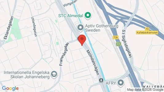 Apartments for rent i Johanneberg - kort over placeringen