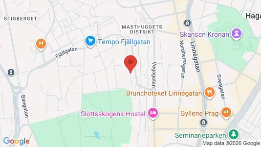 Apartments for rent i Majorna-Linné - kort over placeringen