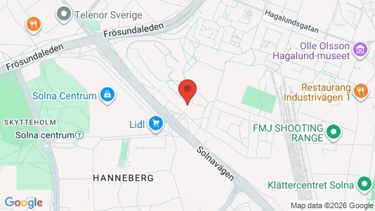 Apartments for rent i Solna - kort over placeringen