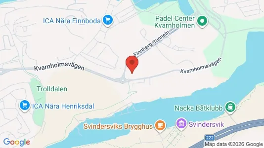 Apartments for rent i Nacka - kort over placeringen