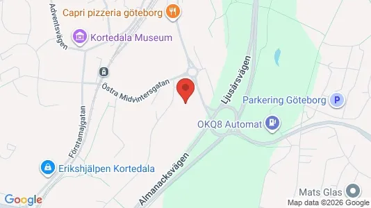 Apartments for rent i Gothenburg East - kort over placeringen