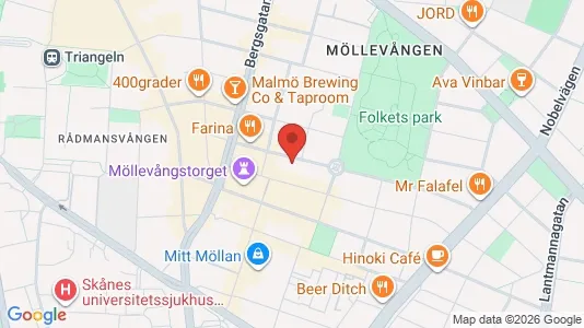 Apartments for rent i Malmö City - kort over placeringen
