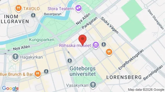 Apartments for rent i Gothenburg City Centre - kort over placeringen