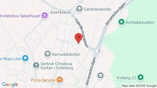 Apartments for rent i Gothenburg East - kort over placeringen