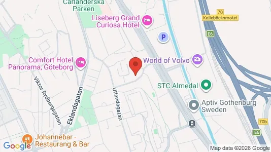 Apartments for rent i Johanneberg - kort over placeringen