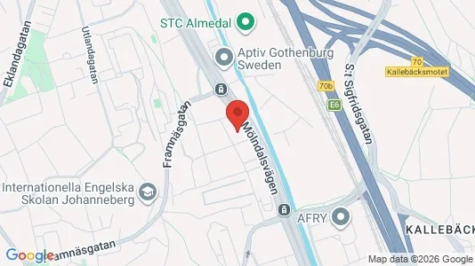Apartments for rent i Johanneberg - kort over placeringen