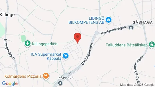 Apartments for rent i Lidingö - kort over placeringen