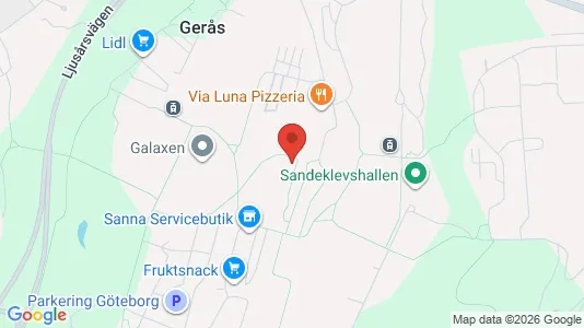 Apartments for rent i Gothenburg East - kort over placeringen