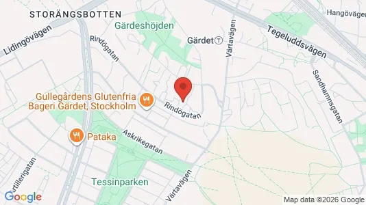 Apartments for rent i Gärdet/Djurgården - kort over placeringen