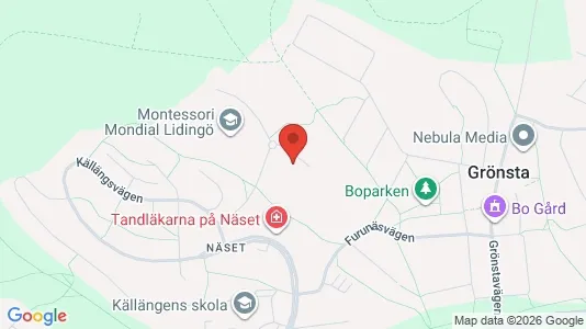 Apartments for rent i Lidingö - kort over placeringen
