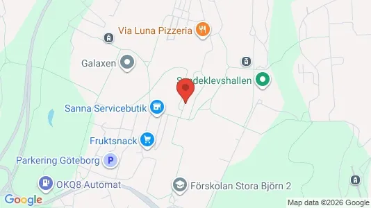 Apartments for rent i Gothenburg East - kort over placeringen