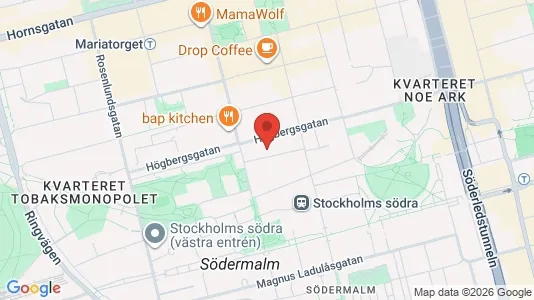 Apartments for rent i Södermalm - kort over placeringen