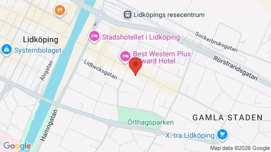 Apartments for rent i Lidköping - kort over placeringen