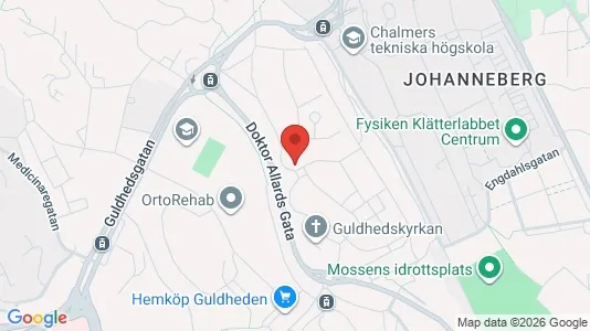 Apartments for rent i Johanneberg - kort over placeringen
