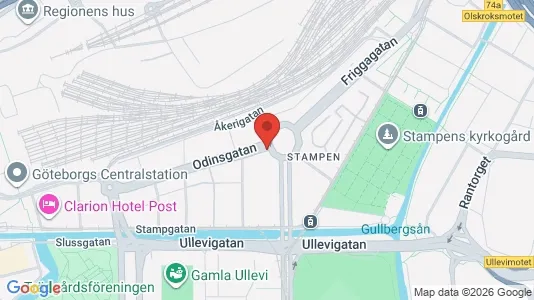 Apartments for rent i Gothenburg City Centre - kort over placeringen