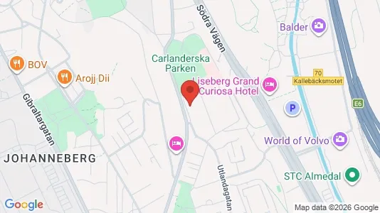 Apartments for rent i Johanneberg - kort over placeringen