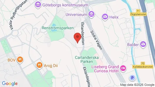 Apartments for rent i Johanneberg - kort over placeringen