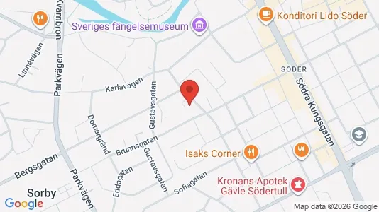 Apartments for rent i Gävle - kort over placeringen
