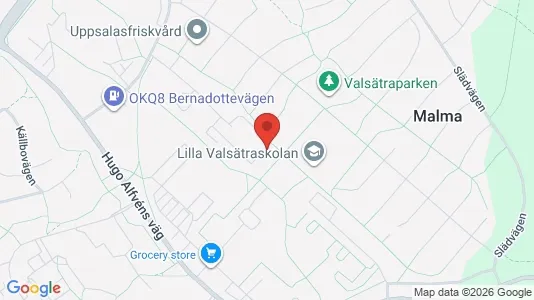 Apartments for rent i Uppsala - kort over placeringen