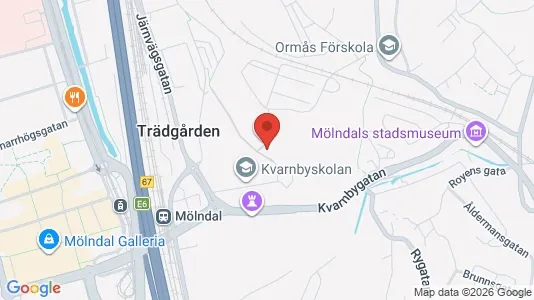 Apartments for rent i Mölndal - kort over placeringen