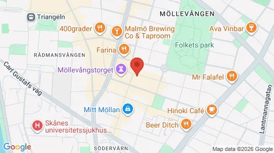 Apartments for rent i Malmö City - kort over placeringen